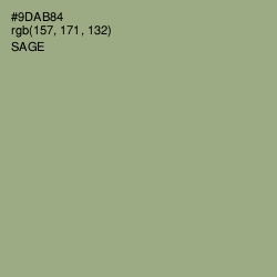 #9DAB84 - Sage Color Image