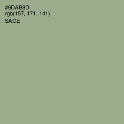 #9DAB8D - Sage Color Image