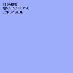 #9DABFB - Jordy Blue Color Image