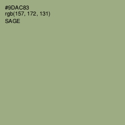 #9DAC83 - Sage Color Image