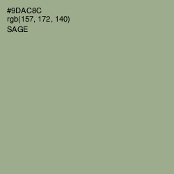 #9DAC8C - Sage Color Image