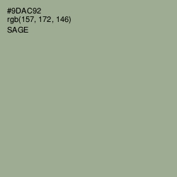 #9DAC92 - Sage Color Image