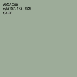 #9DAC99 - Sage Color Image
