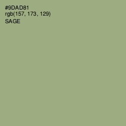 #9DAD81 - Sage Color Image