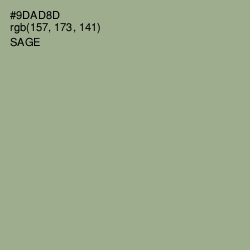 #9DAD8D - Sage Color Image