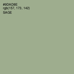 #9DAD8E - Sage Color Image