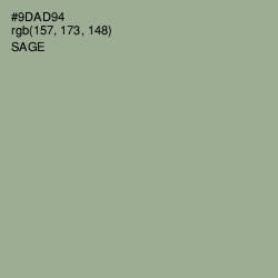 #9DAD94 - Sage Color Image