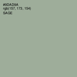 #9DAD9A - Sage Color Image