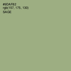 #9DAF82 - Sage Color Image