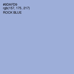 #9DAFD9 - Rock Blue Color Image