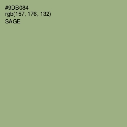 #9DB084 - Sage Color Image