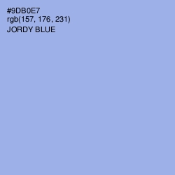 #9DB0E7 - Jordy Blue Color Image