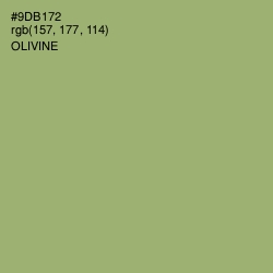 #9DB172 - Olivine Color Image