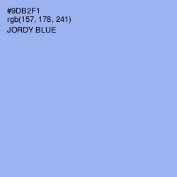 #9DB2F1 - Jordy Blue Color Image