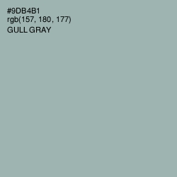 #9DB4B1 - Gull Gray Color Image