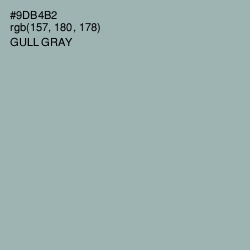 #9DB4B2 - Gull Gray Color Image