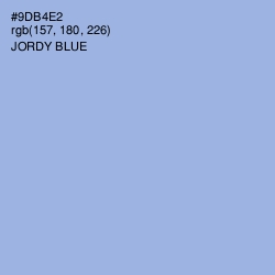 #9DB4E2 - Jordy Blue Color Image