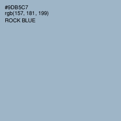 #9DB5C7 - Rock Blue Color Image