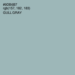 #9DB6B7 - Gull Gray Color Image