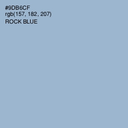 #9DB6CF - Rock Blue Color Image