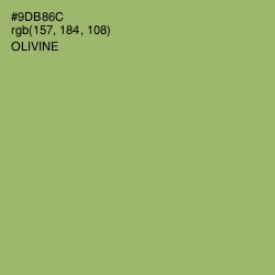 #9DB86C - Olivine Color Image