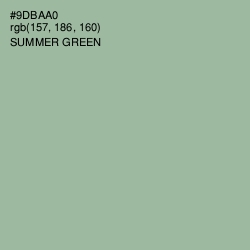 #9DBAA0 - Summer Green Color Image