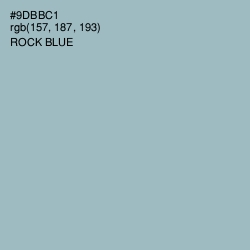 #9DBBC1 - Rock Blue Color Image