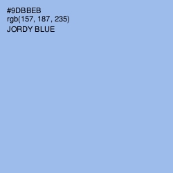 #9DBBEB - Jordy Blue Color Image