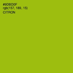 #9DBD0F - Citron Color Image