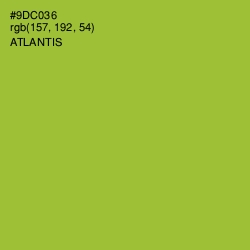 #9DC036 - Atlantis Color Image