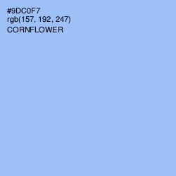 #9DC0F7 - Cornflower Color Image