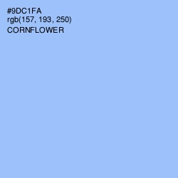 #9DC1FA - Cornflower Color Image