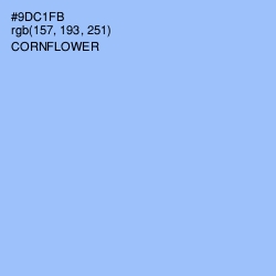 #9DC1FB - Cornflower Color Image