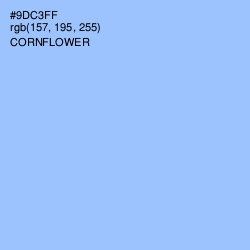 #9DC3FF - Cornflower Color Image