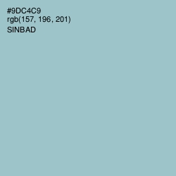 #9DC4C9 - Sinbad Color Image