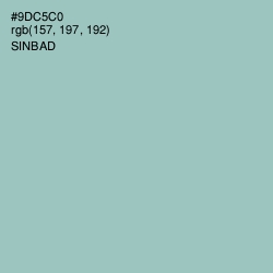 #9DC5C0 - Sinbad Color Image