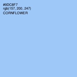 #9DC8F7 - Cornflower Color Image
