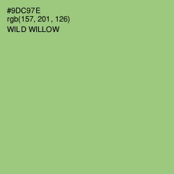 #9DC97E - Wild Willow Color Image