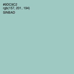 #9DC9C2 - Sinbad Color Image