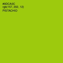 #9DCA0C - Pistachio Color Image