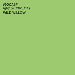 #9DCA6F - Wild Willow Color Image