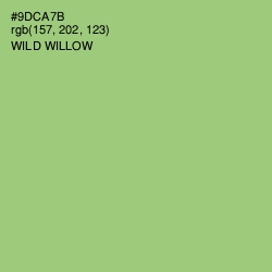 #9DCA7B - Wild Willow Color Image