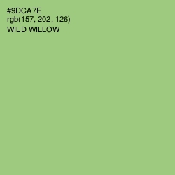 #9DCA7E - Wild Willow Color Image