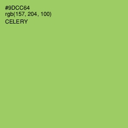 #9DCC64 - Celery Color Image