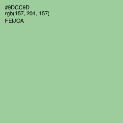 #9DCC9D - Feijoa Color Image