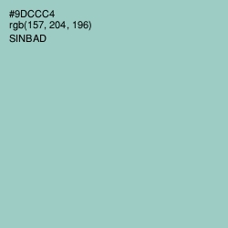 #9DCCC4 - Sinbad Color Image