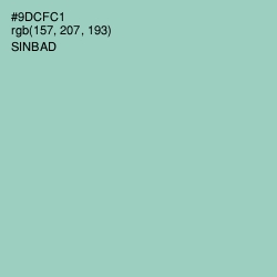 #9DCFC1 - Sinbad Color Image