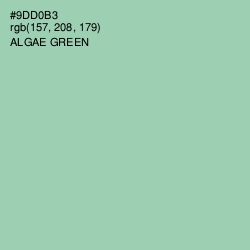 #9DD0B3 - Algae Green Color Image