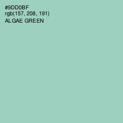 #9DD0BF - Algae Green Color Image