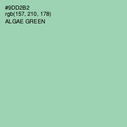 #9DD2B2 - Algae Green Color Image